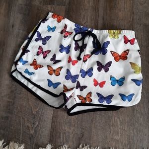 SheIn Butterfly Shorts, Size Large